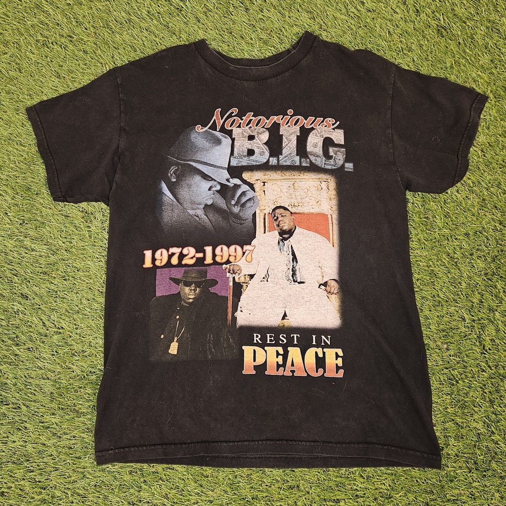 Notorious B.I.G. Black Mens M T-Shirt VINTAGE Retro